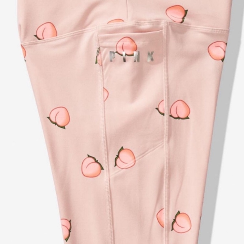 COPY - Victoria secret peach emoji sport leggings